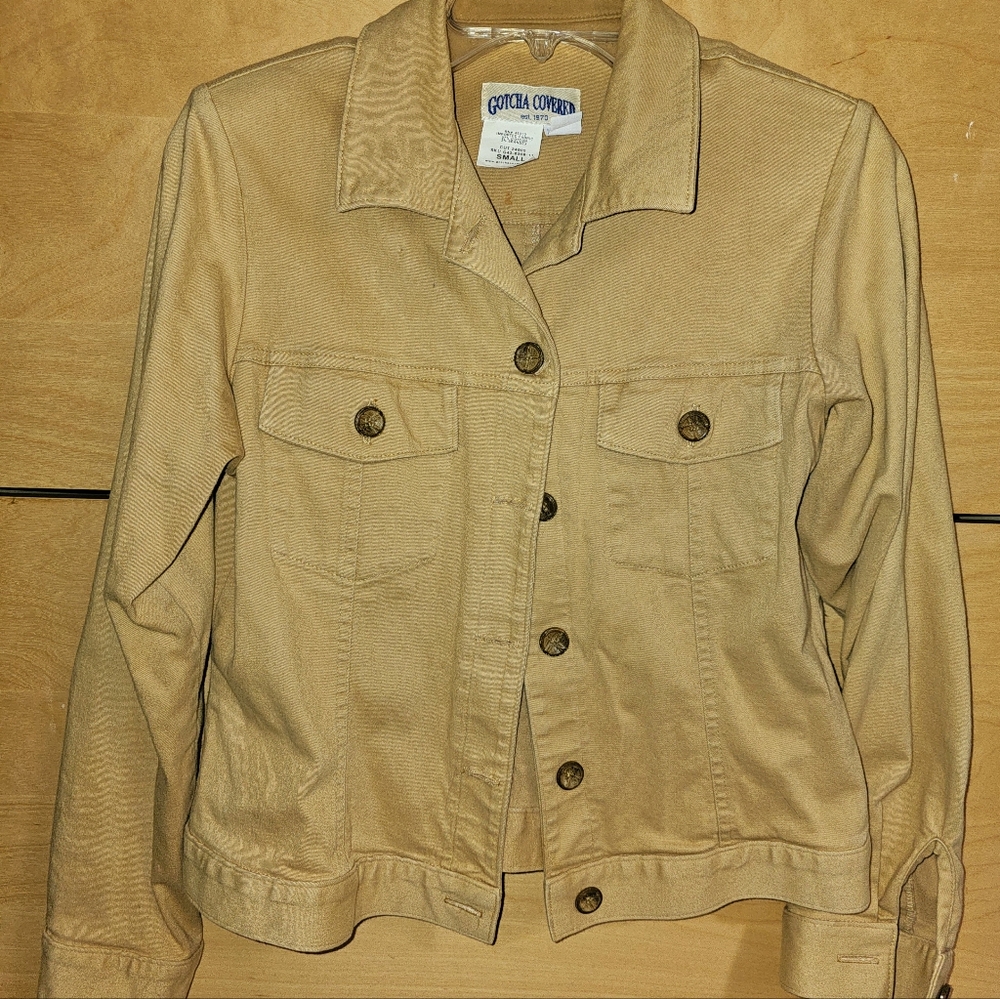 Gotcha Covered Tan denim jacket